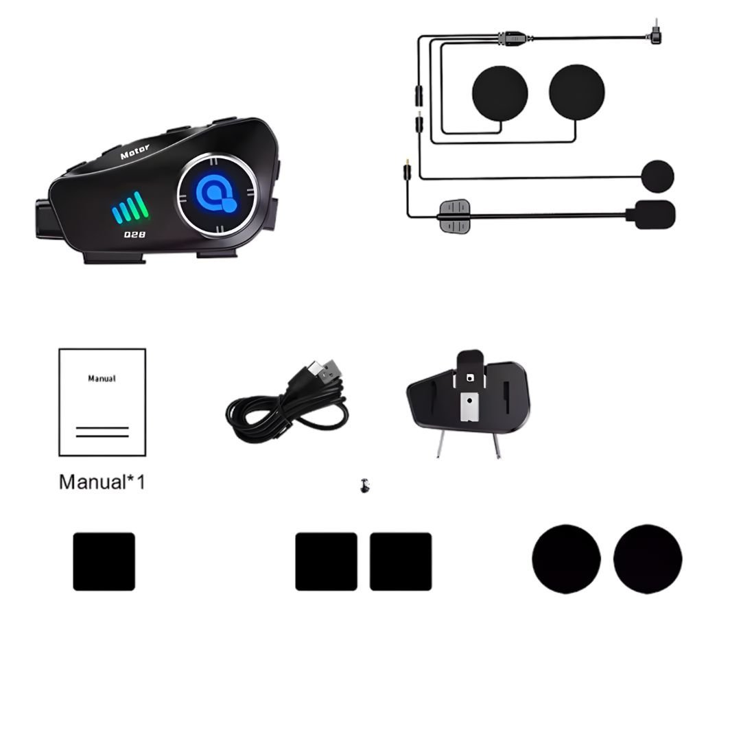 INTERCOMUNICADOR HELMET HEADSET Q28 CON CÁMARA - Imagen 3