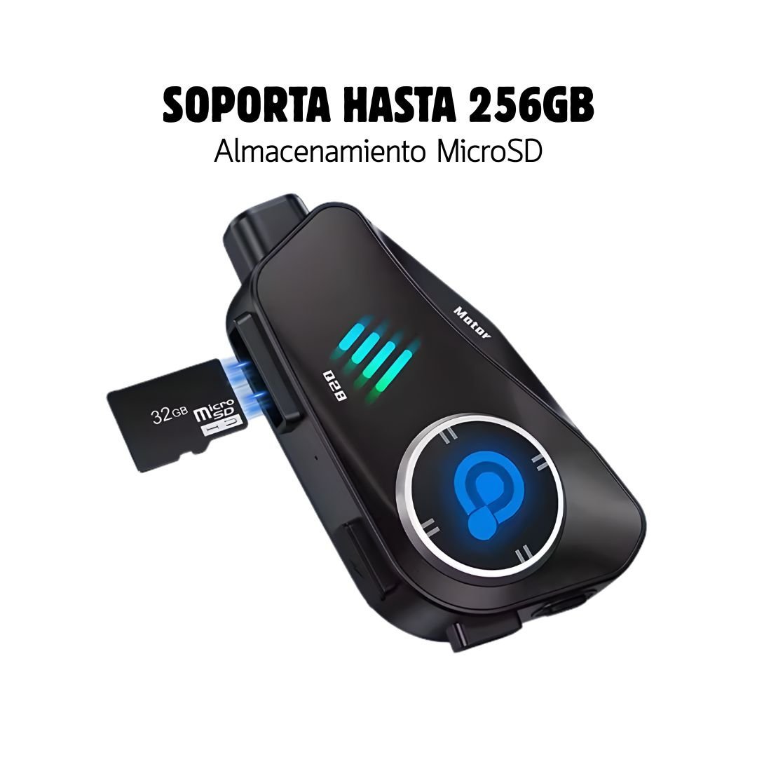 INTERCOMUNICADOR HELMET HEADSET Q28 CON CÁMARA - Imagen 2